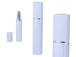 Atomizer - pojemnik karbowany na perfumy/wodę/odświeżacz twarzy/płyn antybakteryjny - srebrny
