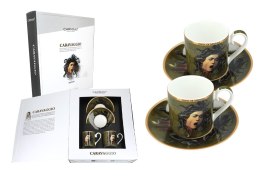 Kpl. 2 filiżanek espresso - M. M de Caravaggio, Głowa Meduzy (CARMANI)
