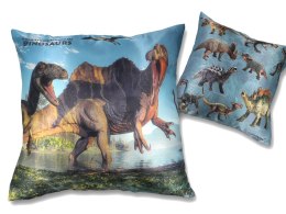 Poduszka z wypełnieniem/suwak - Prehistoric World of Dinosaurs (CARMANI)