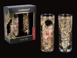 Kpl. 2 kieliszków do wódki - G. Klimt. Pocałunek + Drzewo (CARMANI)
