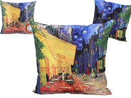 Poduszka z wypełnieniem/suwak - V. van Gogh, Taras kawiarni w nocy (CARMANI)