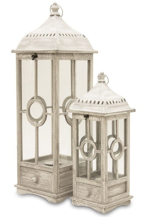 Lampion Drewniany S/2 Lampion Drewniany S/2