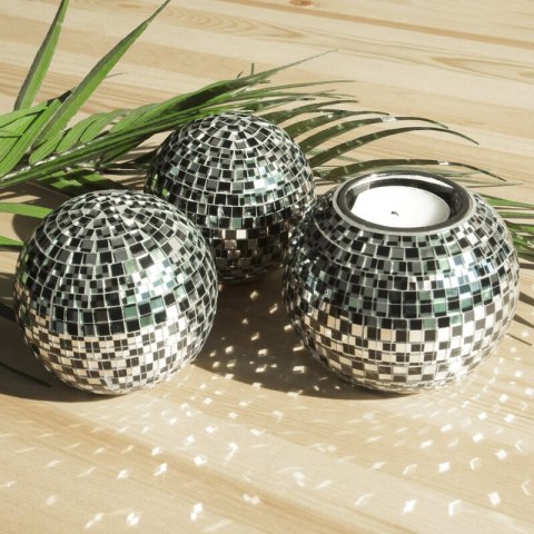 KULA DEKORACYJNA MIRONA (01) FI 12 X 11 CM SREBRNY