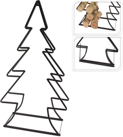 STOJAK NA DREWNO CHOINKA H89CM