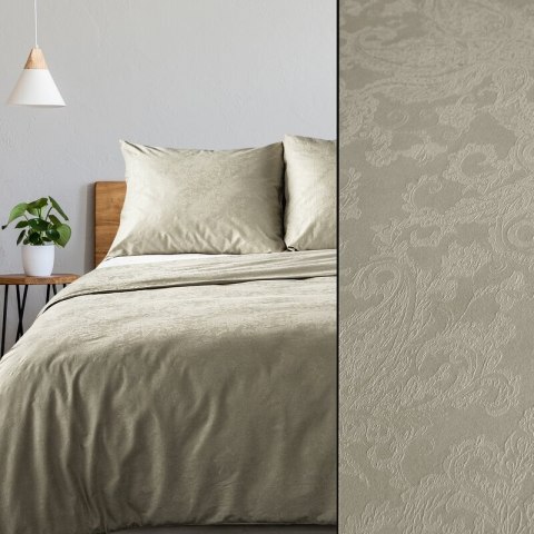 KOMPLET POŚCIELI DAMASK 07 160 X 200 CM BEŻOWY