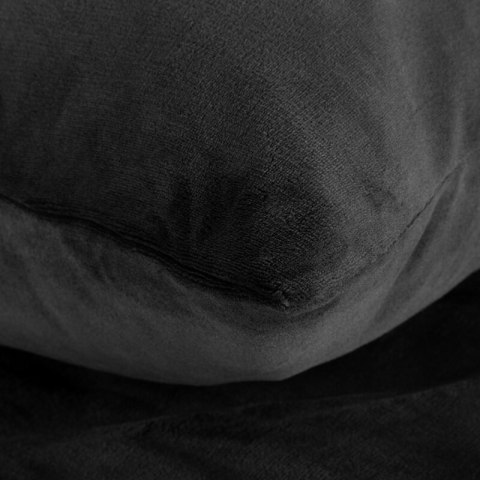 KOMPLET POŚCIELI FLANO 2 160 X 200 CM CZARNY KOMPLET POŚCIELI FLANO 2 160 X 200 CM CZARNY