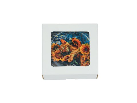 Kpl. 4 podkładek ceramicznych z uszami - Inspirowane malarstwem V. van Gogh (CARMANI) Kpl. 4 podkładek ceramicznych z uszami - Inspirowane malarstwem V. van Gogh (CARMANI)