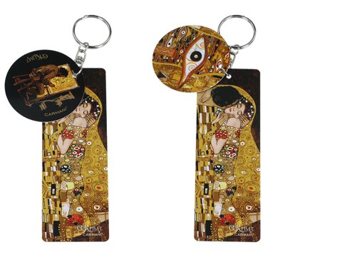 Przywieszka do torebki/Breloczek do kluczy - G. Klimt, Pocałunek i Adela (CARMANI)