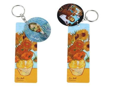 Przywieszka do torebki/Breloczek do kluczy - V. van Gogh, Słoneczniki (CARMANI) Przywieszka do torebki/Breloczek do kluczy - V. van Gogh, Słoneczniki (CARMANI)