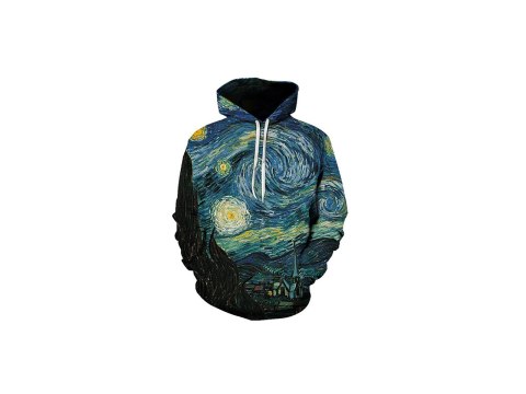 Bluza z kapturem - V. van Gogh, Gwiaździsta Noc