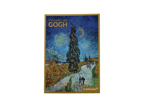 Kpl. 12 pocztówek - V. van Gogh, Droga z cyprysami (CARMANI)