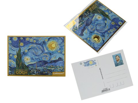 Kpl. 12 pocztówek - V. van Gogh, Gwiaździsta Noc (CARMANI)