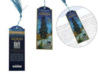 Kpl. 12 zakładek do książki - V. van Gogh, Droga z cyprysami (CARMANI)