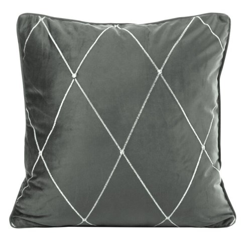 POSZEWKA DEKORACYJNA PIERRE CARDIN MARGO 45 X 45 CM STALOWY