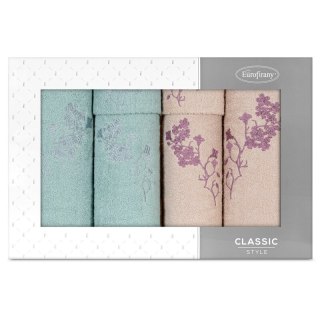 RĘCZNIK BLOSSOM 53 X 37 X 11 CM PUDROWY RÓŻ