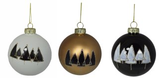 BOMBKA SZKLANA MIX 3 KOLORÓW DISPLAY