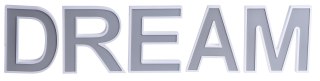 DREWNIANE LITERY DREAM