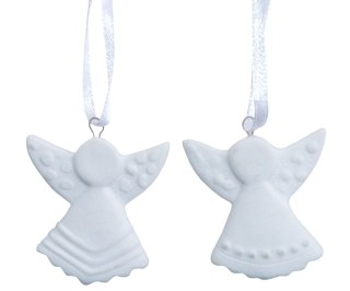 ZAWIESZKA ANIOŁEK PORCELANOWY MINI 2 WZORY