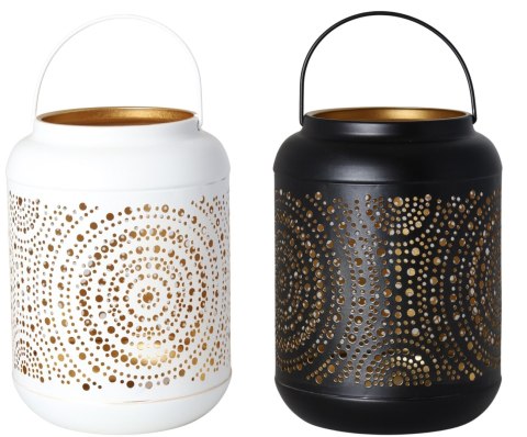 LAMPION METALOWY MIX 2 KOLORY