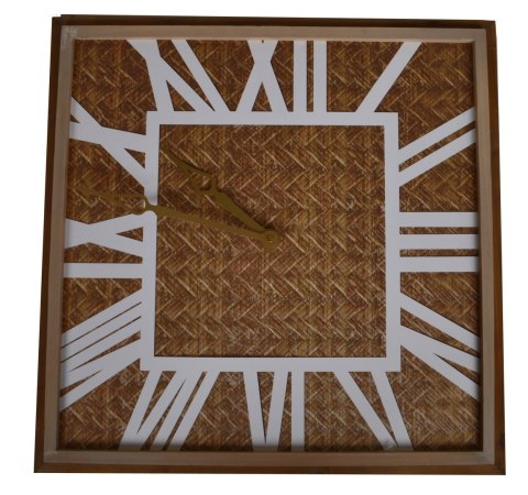 ZEGAR DREWNIANY KWADRATOWY