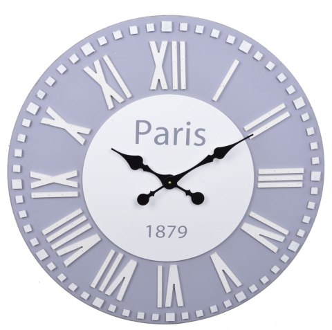 ZEGAR ŚCIENNY MAXI PARIS SZARY