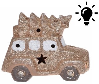AUTO Z CHOINKĄ LED