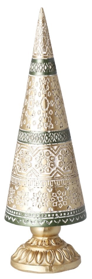 CHOINKA CERAMICZNA ZŁOTA MAŁA