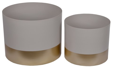 KPL.2 DONIC BEŻOWYCH METALOWYCH ZE ZŁOTYM DOŁEM WYSOKIE