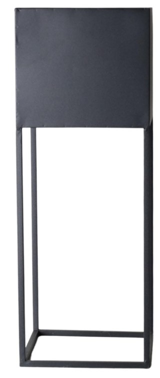 KWIETNIK METALOWY CZARNY KWADRATOWY ŚREDNI