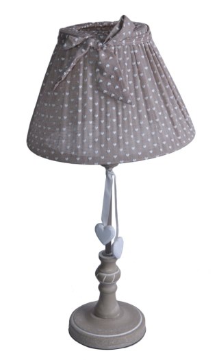 LAMPA BEŻ W SERDUSZKA