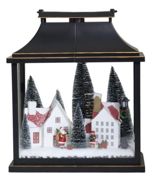 SCENKA ŚWIĄTECZNA CZARNA LED