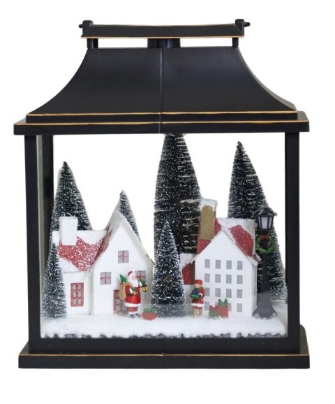 SCENKA ŚWIĄTECZNA CZARNA LED