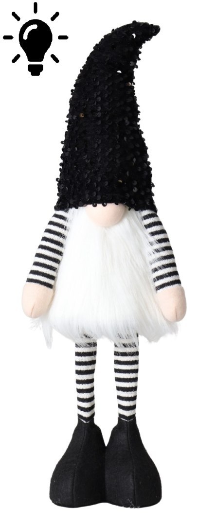 SKRZAT MATERIAŁOWY CZARNY LED