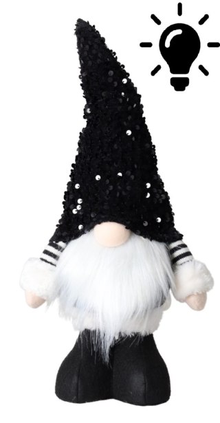 SKRZAT MATERIAŁOWY CZARNY LED