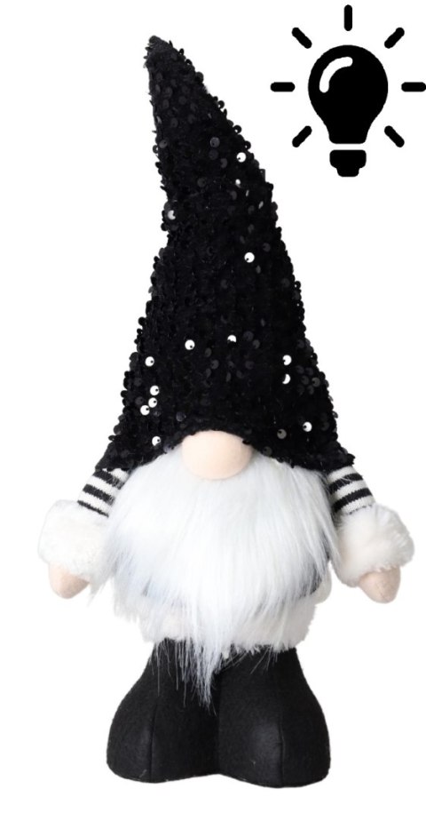 SKRZAT MATERIAŁOWY CZARNY LED