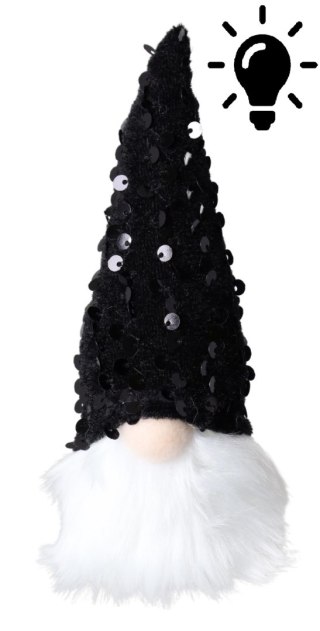 SKRZAT MATERIAŁOWY CZARNY LED