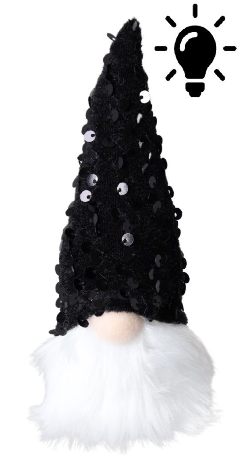 SKRZAT MATERIAŁOWY CZARNY LED