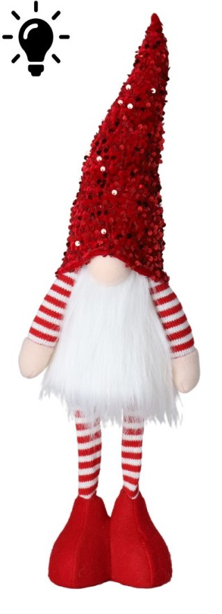 SKRZAT MATERIAŁOWY CZERWONY LED