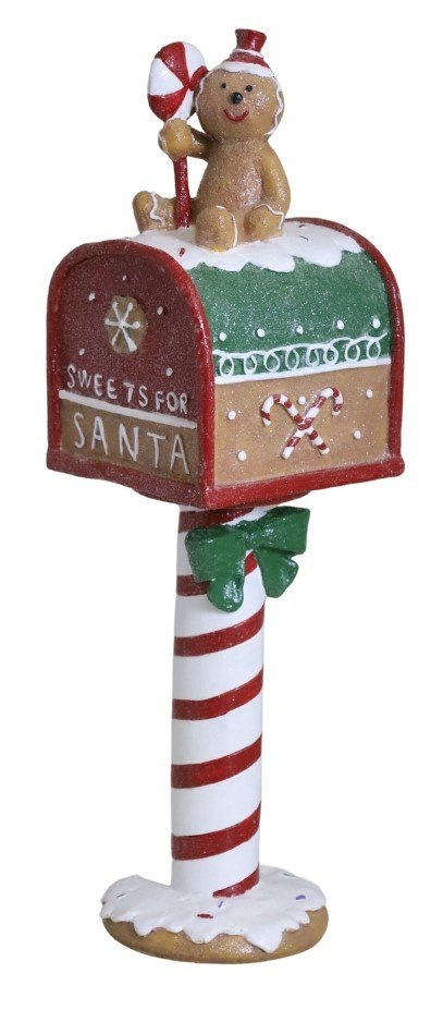 SKRZYNKA NA LISTY Z MISIEM "SWEETS FOR SANTA"