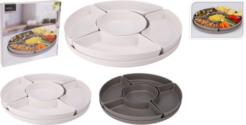 KOMPLET PÓŁMISKÓW Z MELAMINY 2 KOLORY