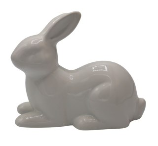 KRÓLIK CERAMICZNY LEŻACY BIAŁY DUŻY
