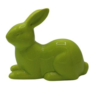 KRÓLIK CERAMICZNY LEŻĄCY LIMONKOWY DUŻY