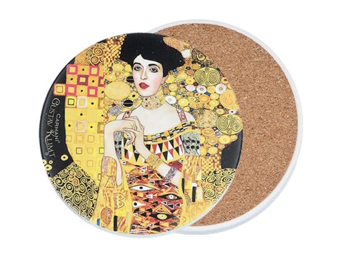 Podkładka ceramiczna, okrągła - G. Klimt, Adela (CARMANI)
