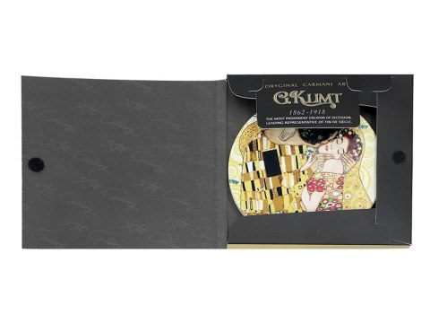 Podkładka ceramiczna, okrągła - G. Klimt, Pocałunek (CARMANI)