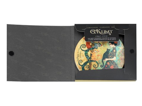 Podkładka ceramiczna, okrągła - Inspirowane malarstwem G. Klimt (CARMANI)