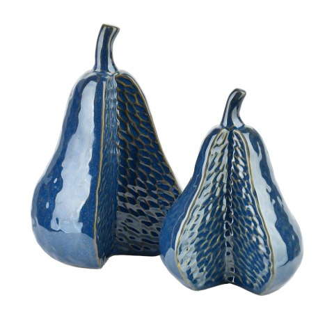 SAGGIO PEAR Figura 13,5x12x21cm granatowa