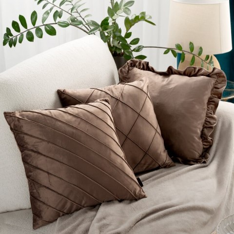 POSZEWKA BRENDA 45 X 45 CM BRĄZOWY POSZEWKA BRENDA 45 X 45 CM BRĄZOWY