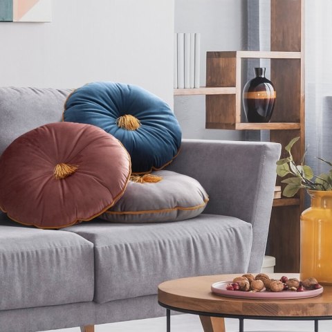 POSZEWKA VELVET FI 40 CM POPIELATY
