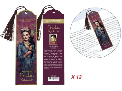 Kpl. 12 zakładek do książki - F. Kahlo (CARMANI)