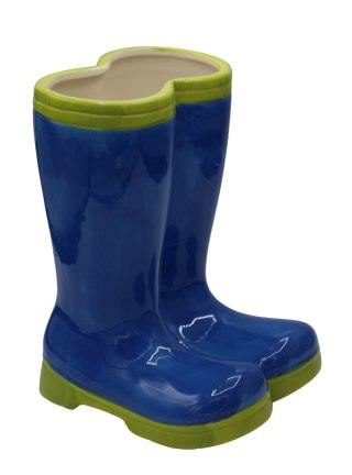 OSŁONKA CERAMICZNA BUTY NIEBIESKO-ZIELONE MAŁE